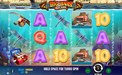 Juego Big Bass Splash en el casino online Temple Nile dominicano