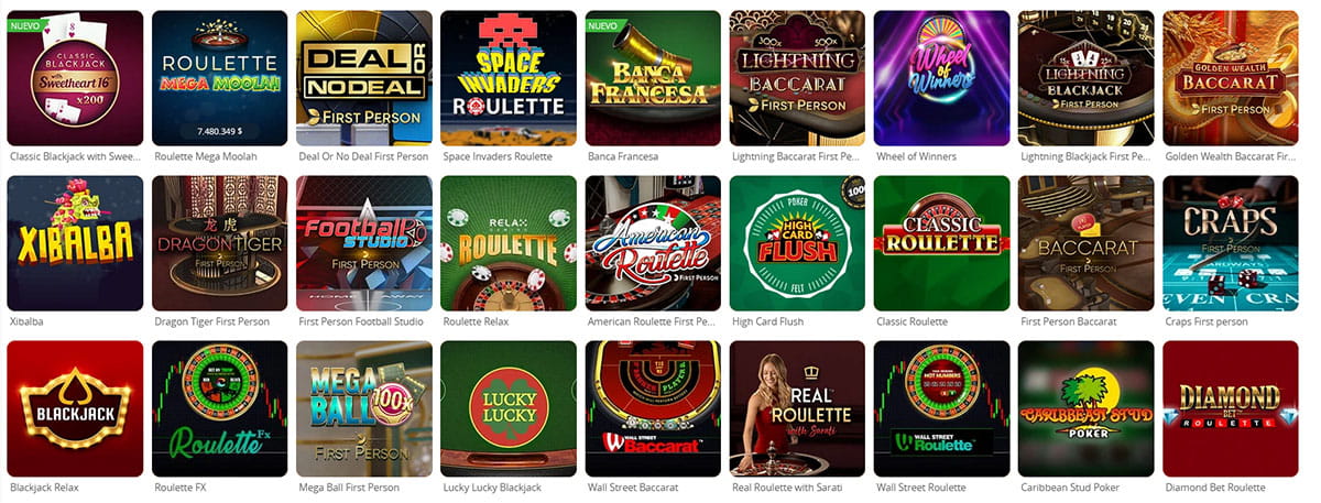 Blackjack, ruleta y otros juegos de mesa en Betsson