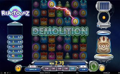 Tragamonedas Reactoonz Juego de Bonificación