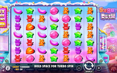 Juego Sugar Rush en el casino online Grand Ivy dominicano