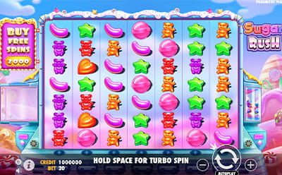 Juego Sugar Rush en el casino online Temple Nile dominicano