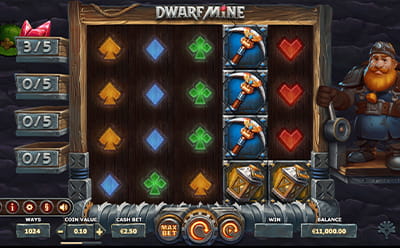 La tragamonedas Dwarf Mine en el casino online Mr Green dominicano